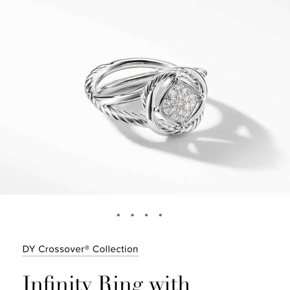 David Yurman Diamond Pave Infinity ring